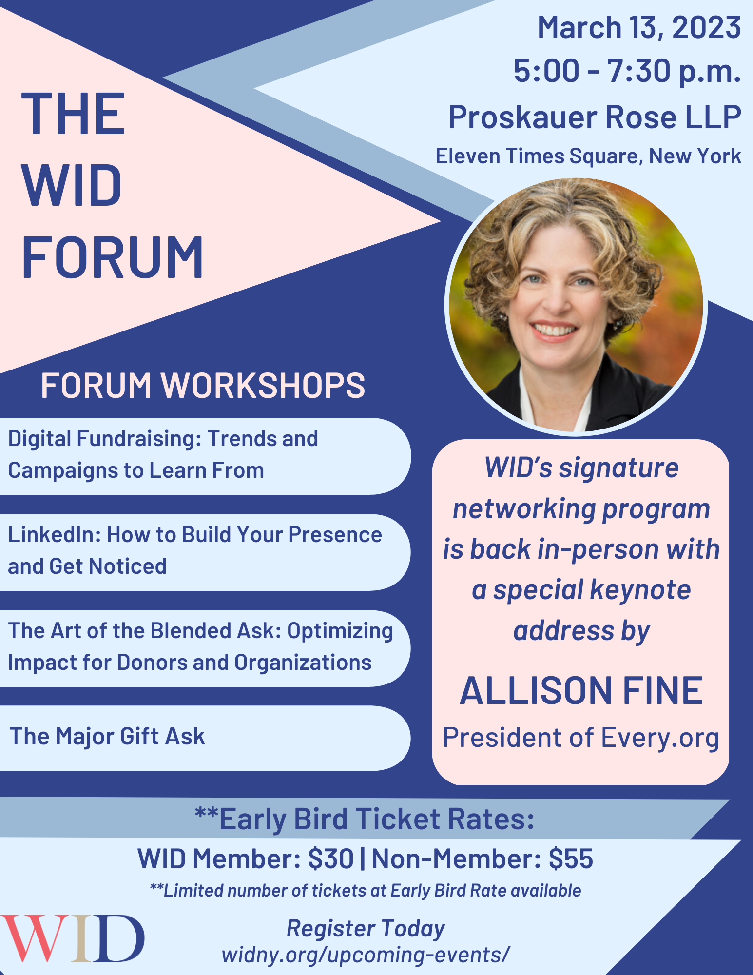 WID Forum flyer
